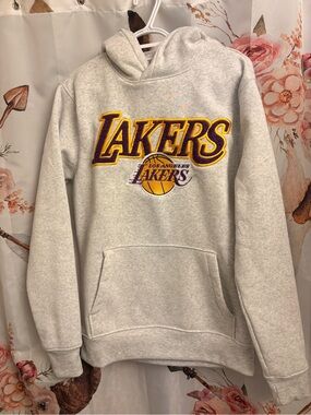 Ladies small Gray Pullover Hoodie - Team Logo Sweatshirt